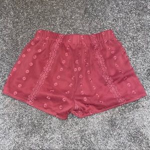 PacSun LA Hearts Embroidered Shorts NWOT - Size Small